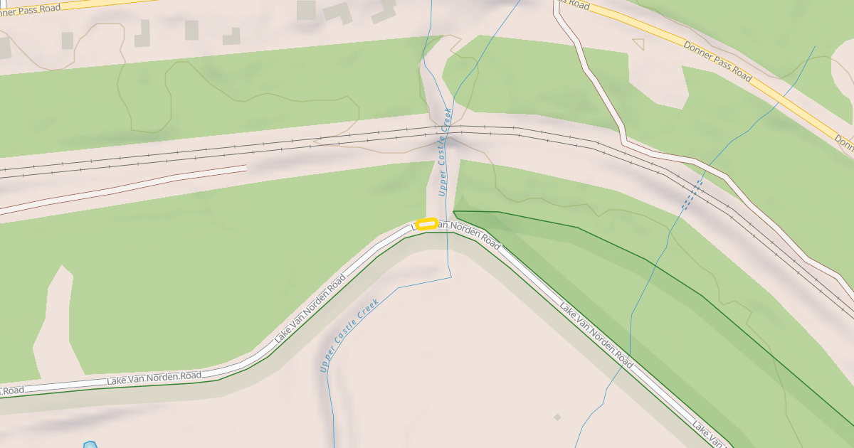 Map preview of Lake Van Norden Road
