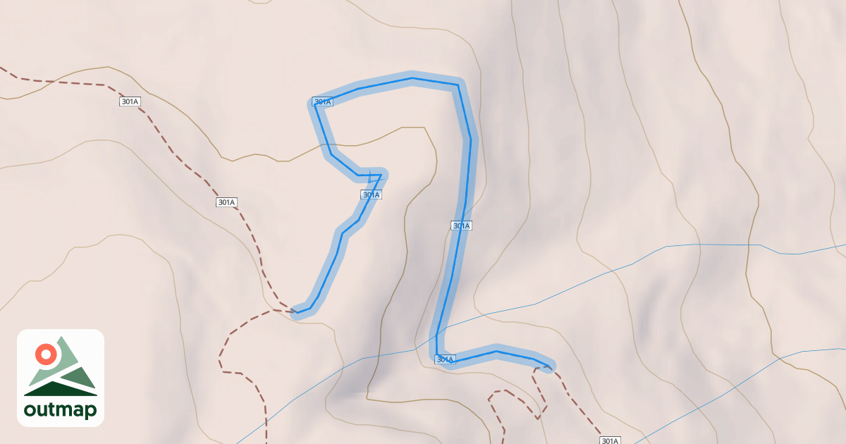 Map of Turkey Springs Bypass Trail