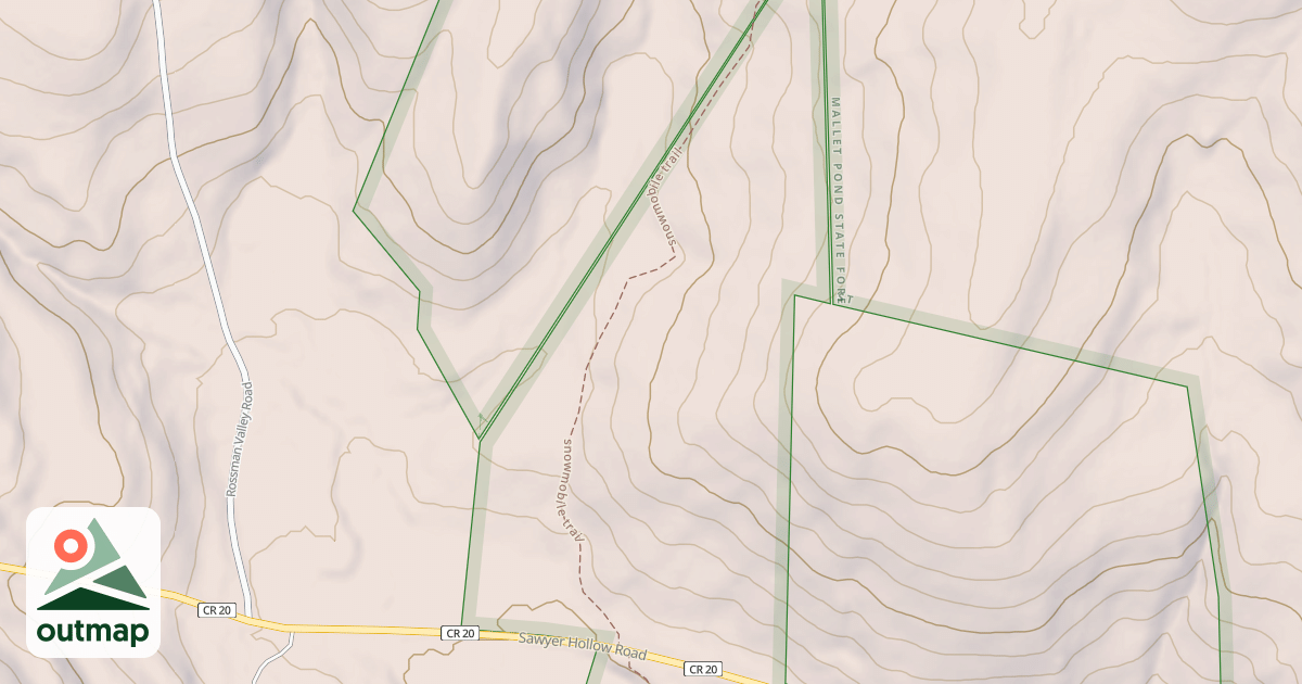 Map of Trail #73 North