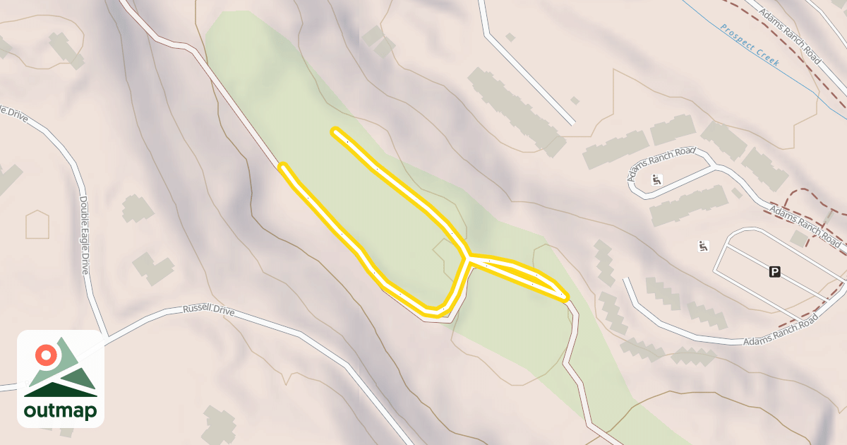 Map of Elk Crossing Trail