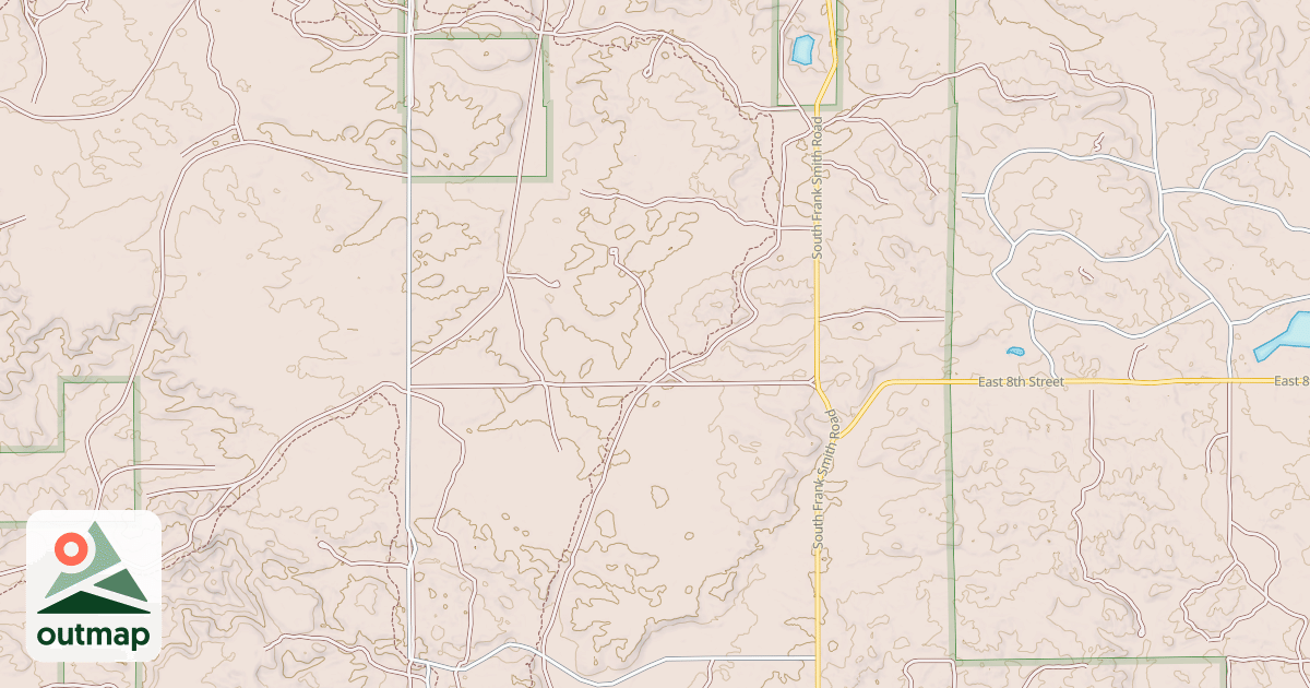 Map of Tin Cup Spring Motorcycle Trail