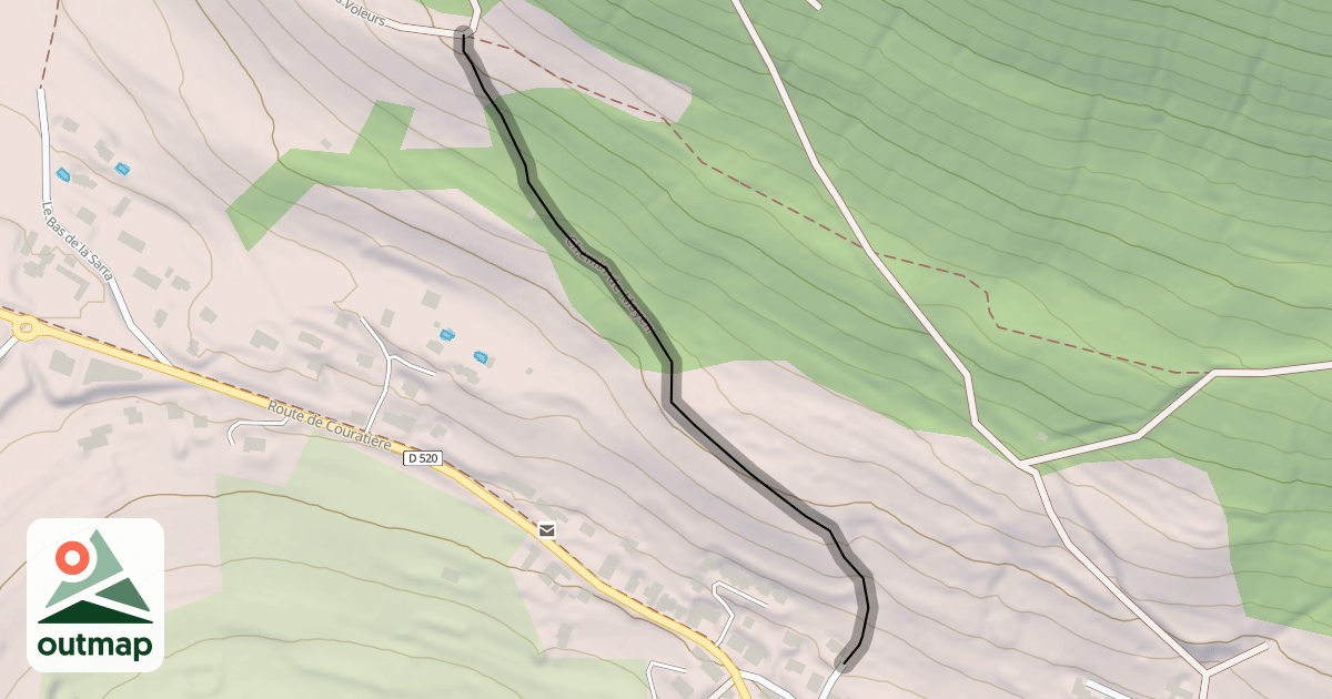Map of Chemin de Mayen