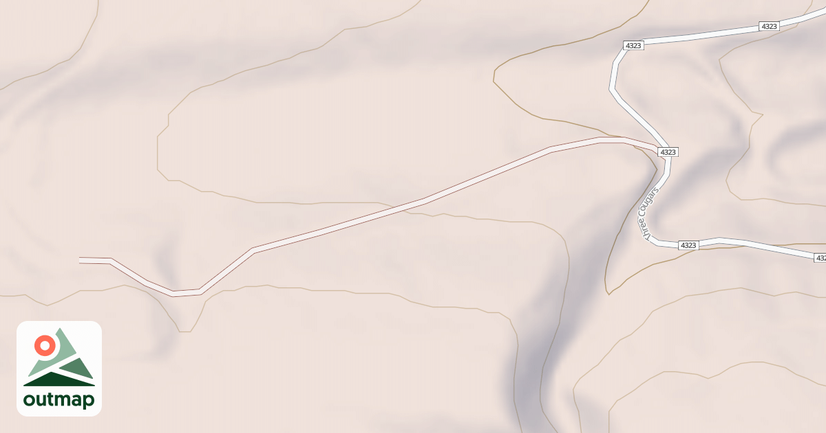 Map of LITTLE COUGAR
