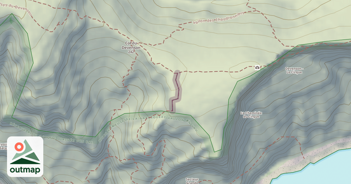 Map of Couloir des Hurluberlus