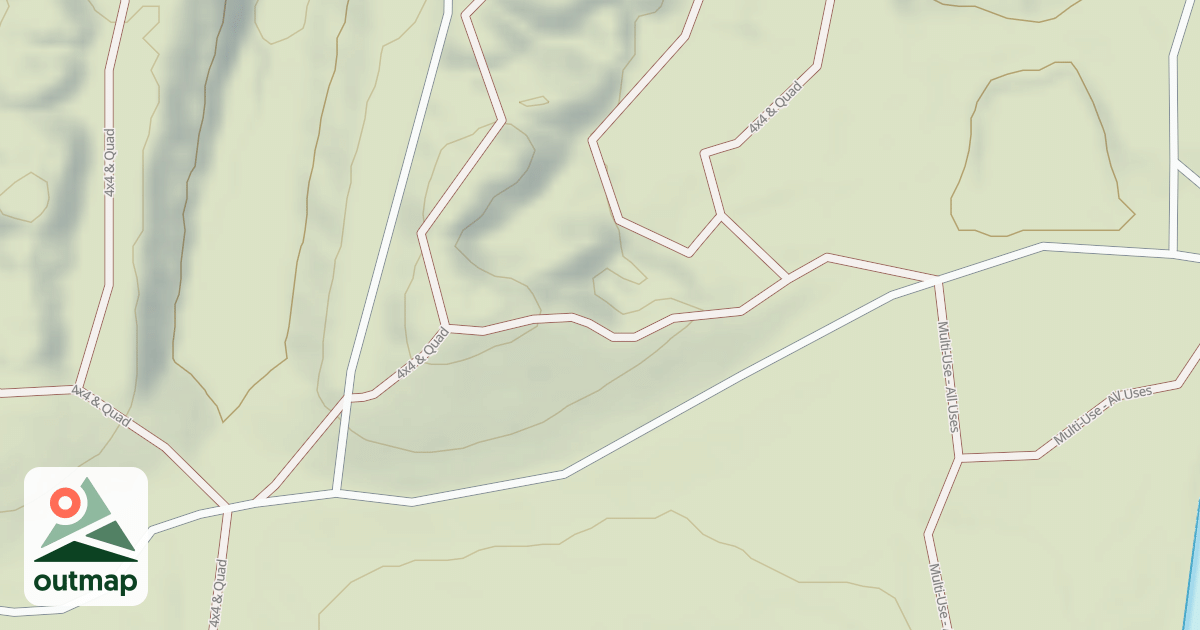 Map of Interlake State Recreation Area Trails
