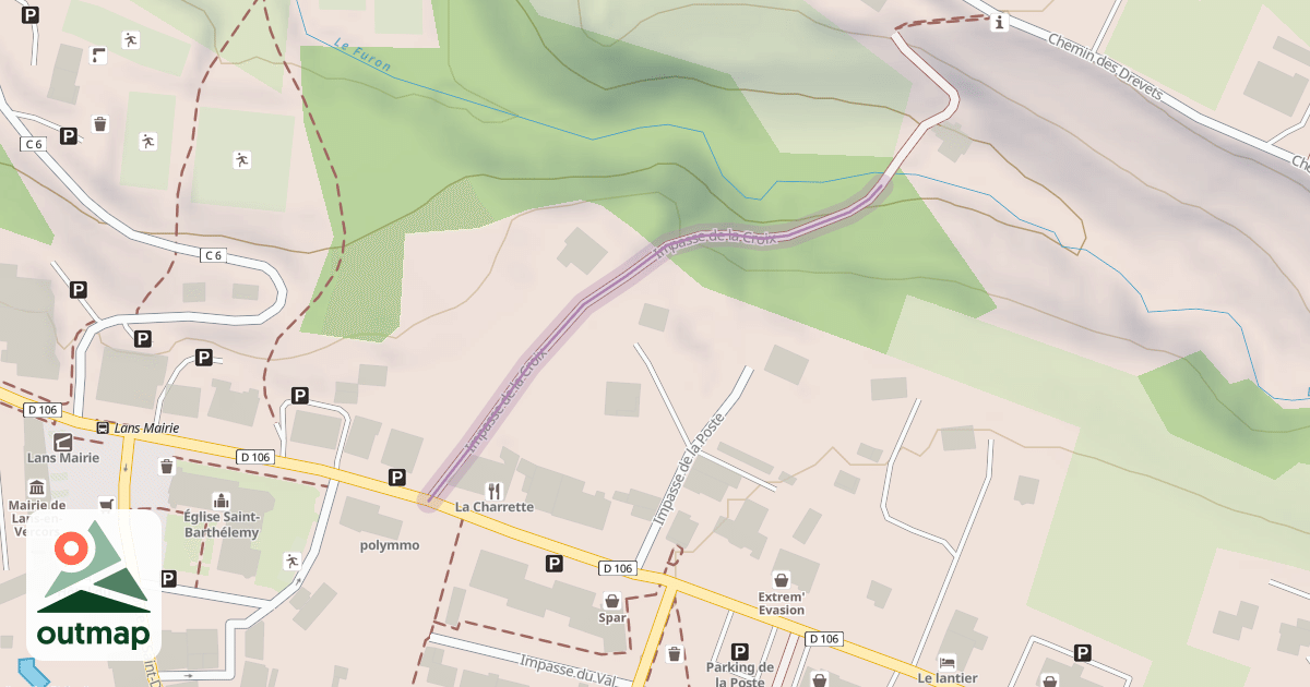 Map of Impasse de la Croix