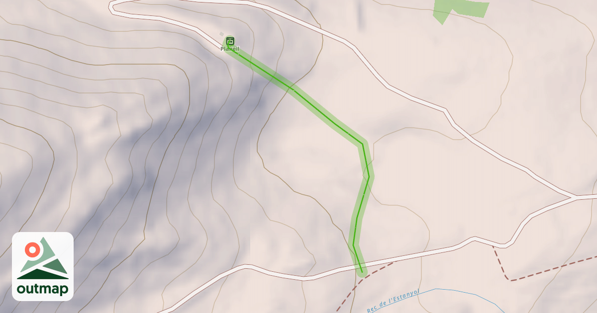 Map of Liaison Planeil - Font Frède