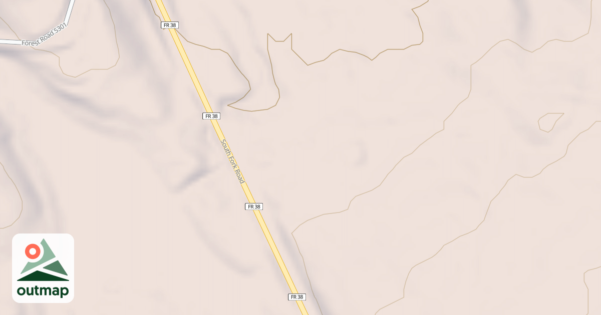 Map of EMERY RIDGE SPUR