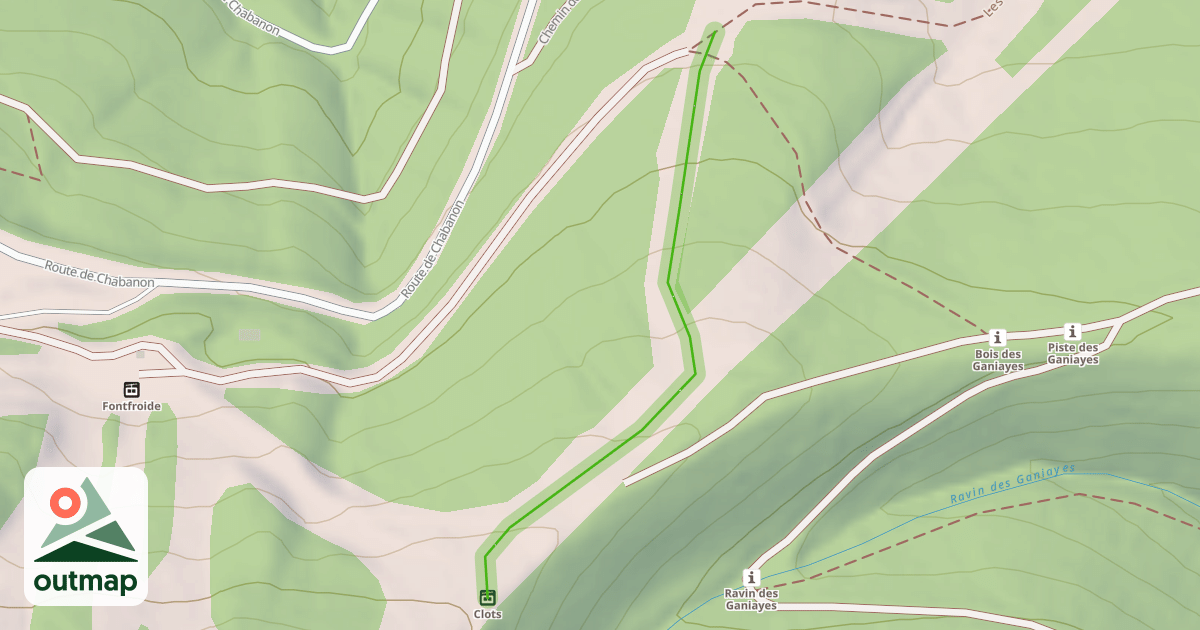 Map of Les Clots