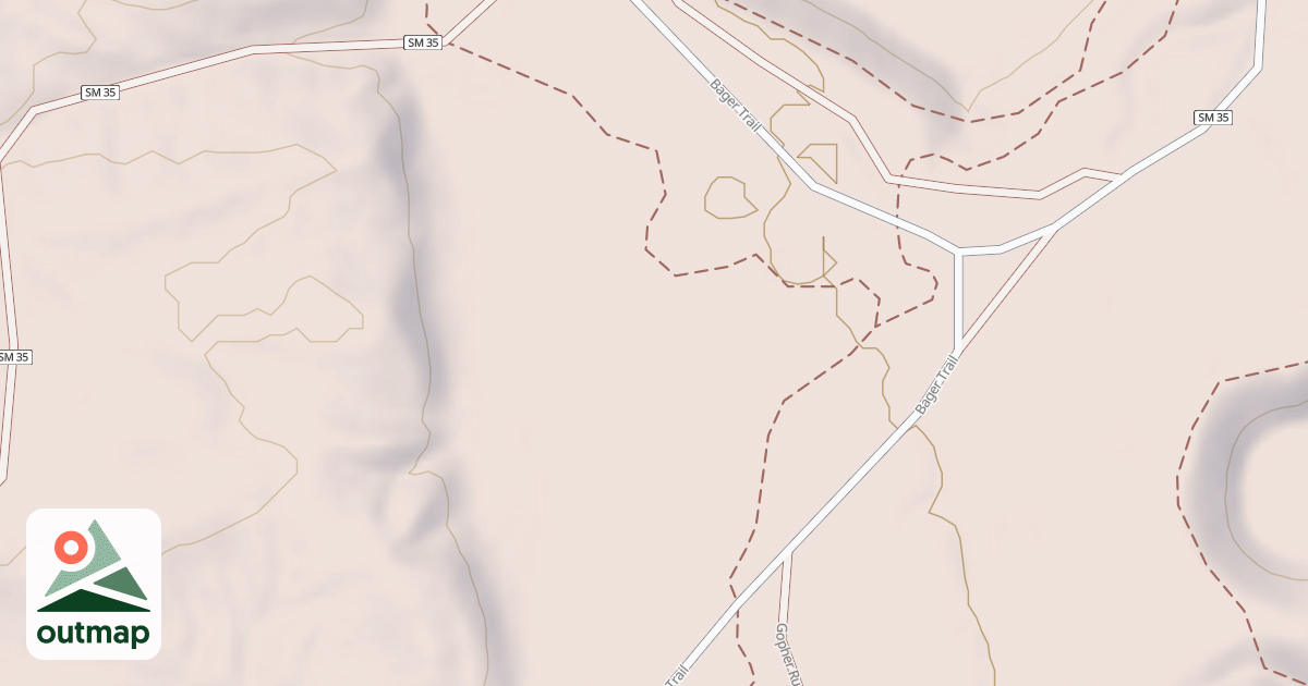 Map of Lincoln Hills Motorcycle Trail