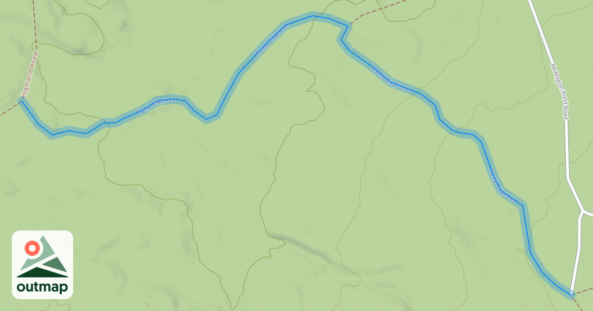 Map of Pony Express