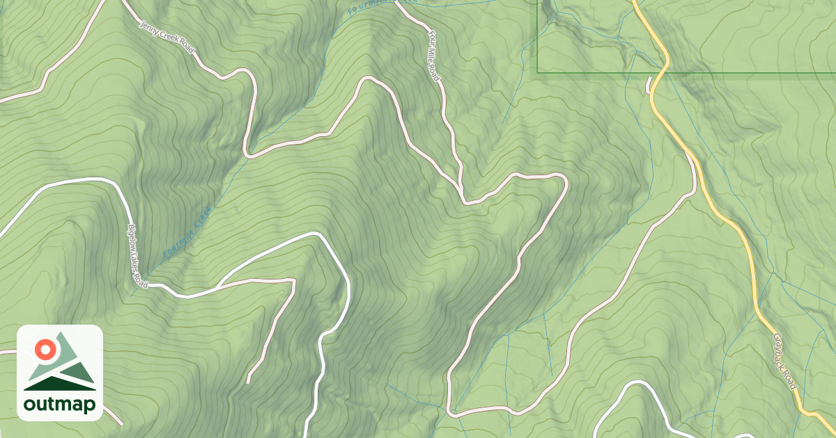 Map of JENNY CREEK
