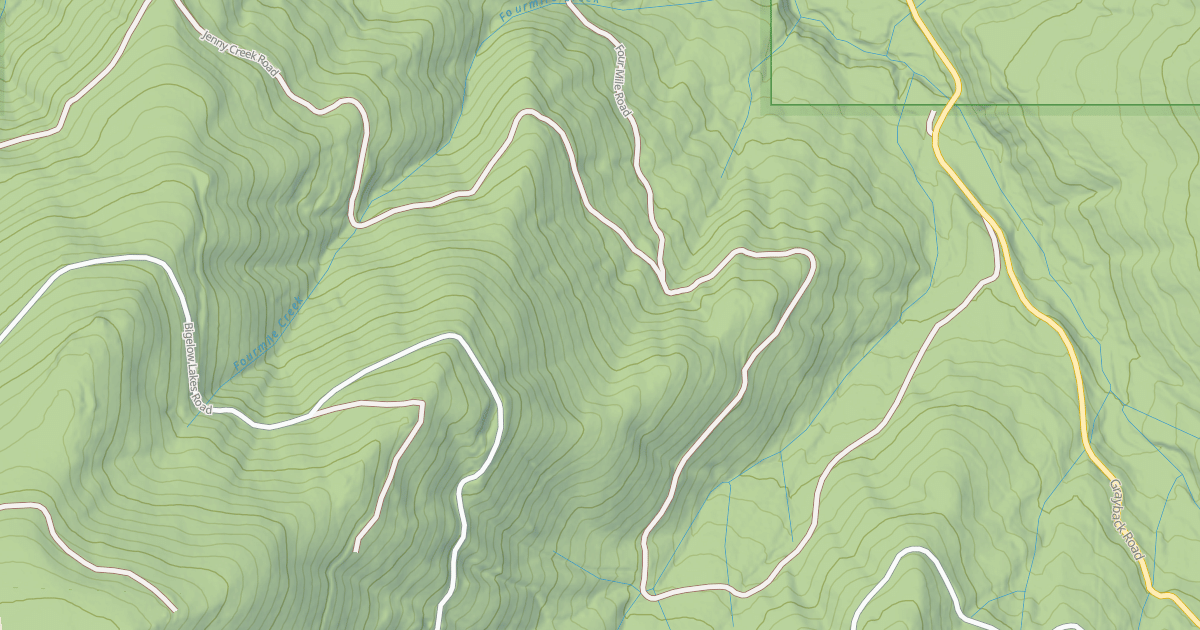 Map preview of JENNY CREEK