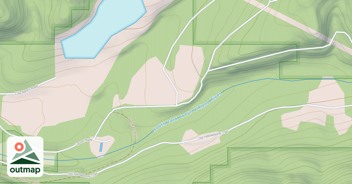 Map of LITTLE NORTH FORK