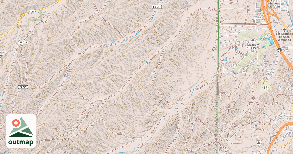 Map of ALAMO CANYON