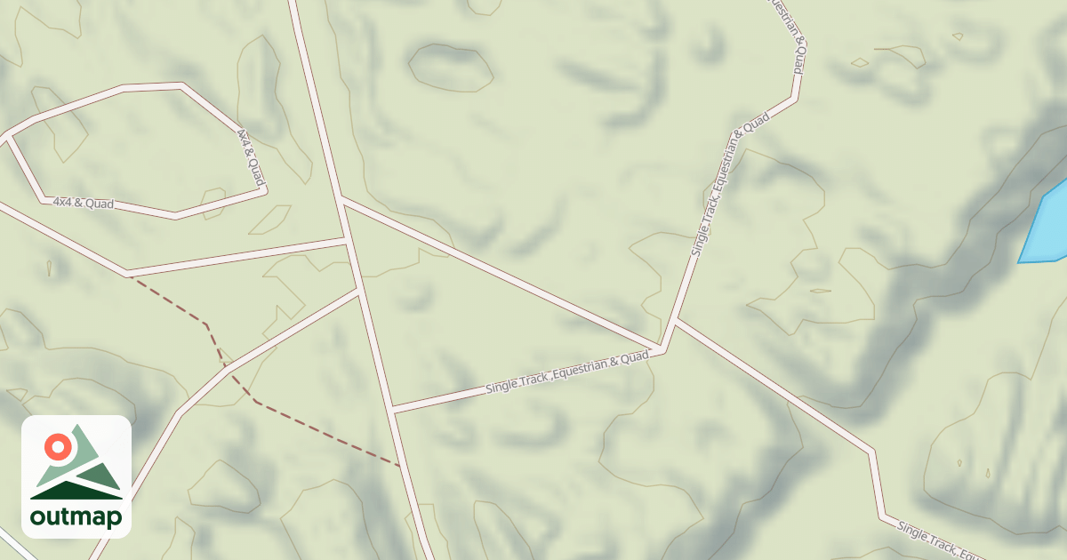 Map of Interlake State Recreation Area Trails