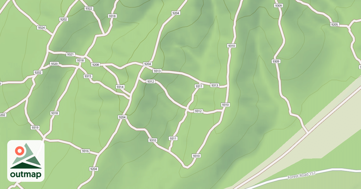 Map of USFS Motor Vehicle Use Map Trails 19765