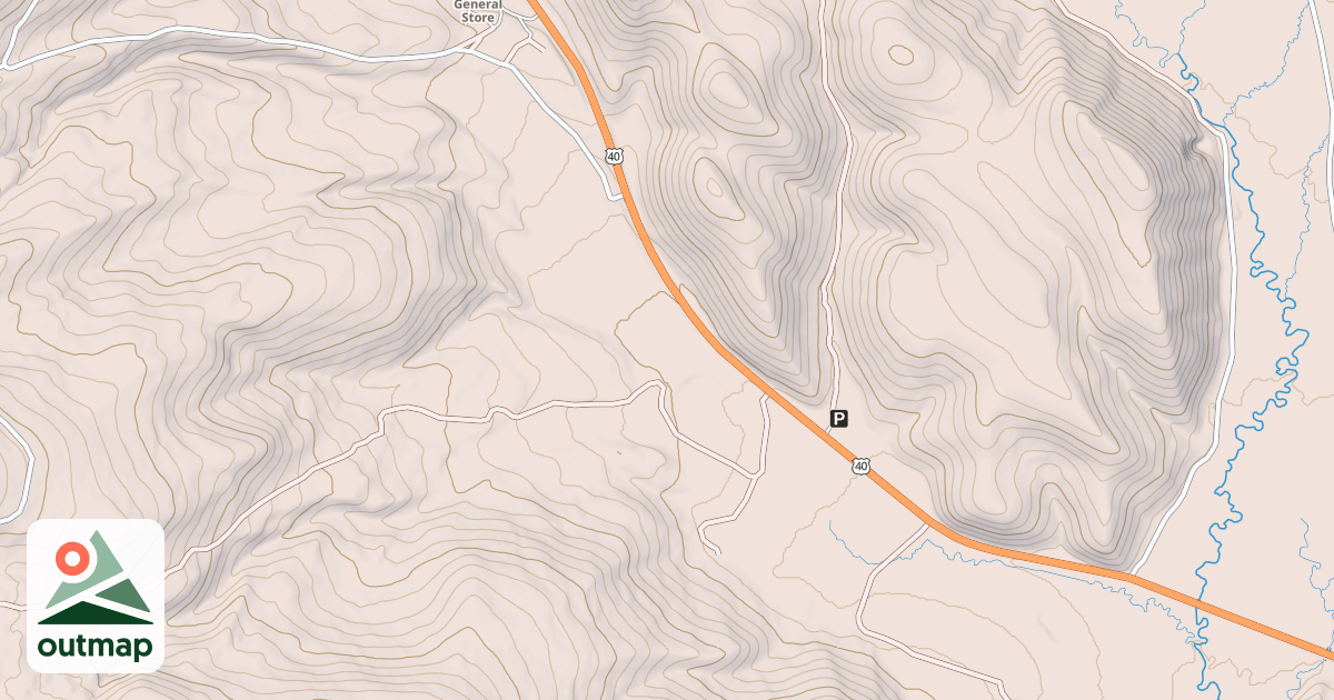 Map of Clyde Creek Loop Snomo Groomed