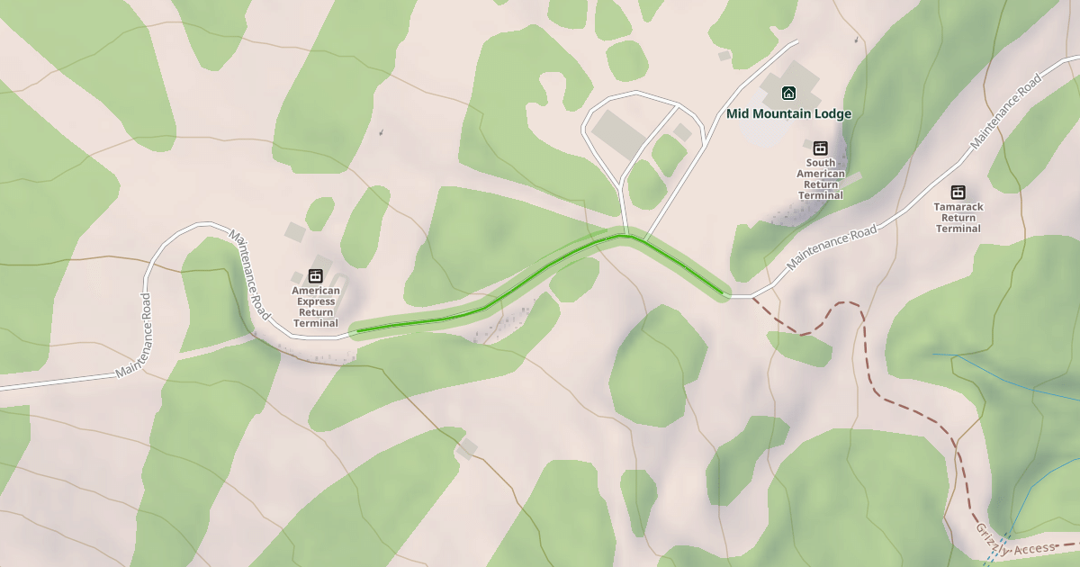 Map preview of Maintenance Road