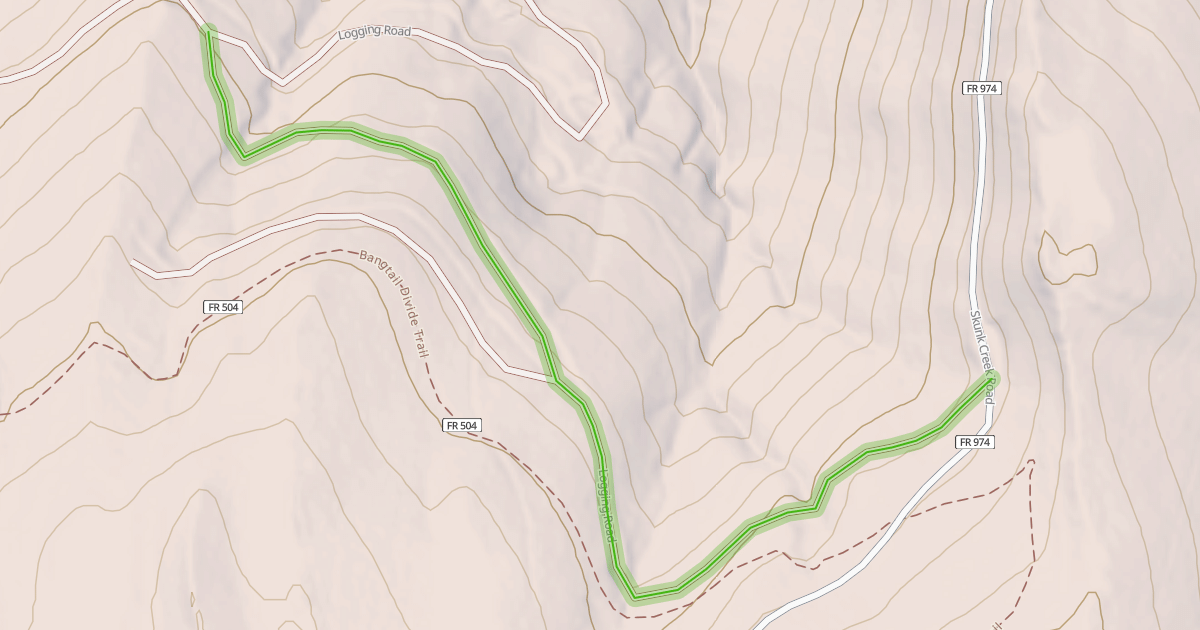 Map preview of Logging Road