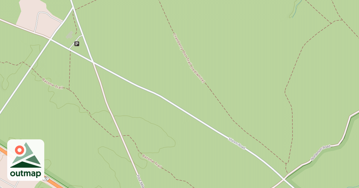 Map of Lebanon Loop Trail