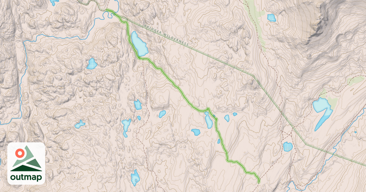 Map of Highline Trail