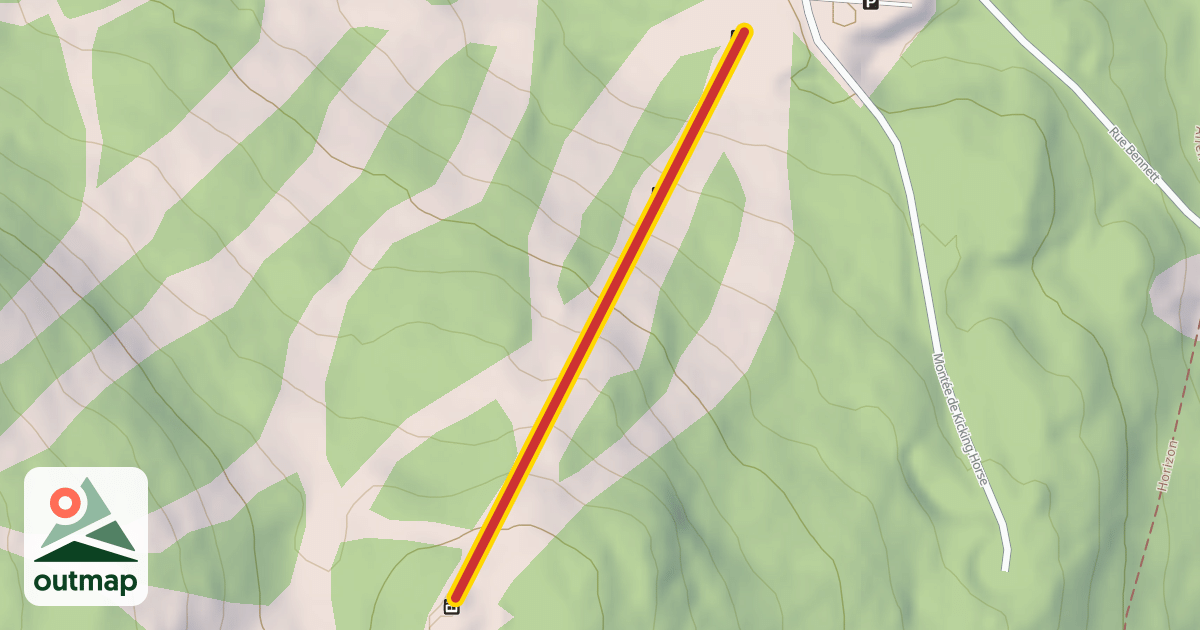 Map of Kicking Horse