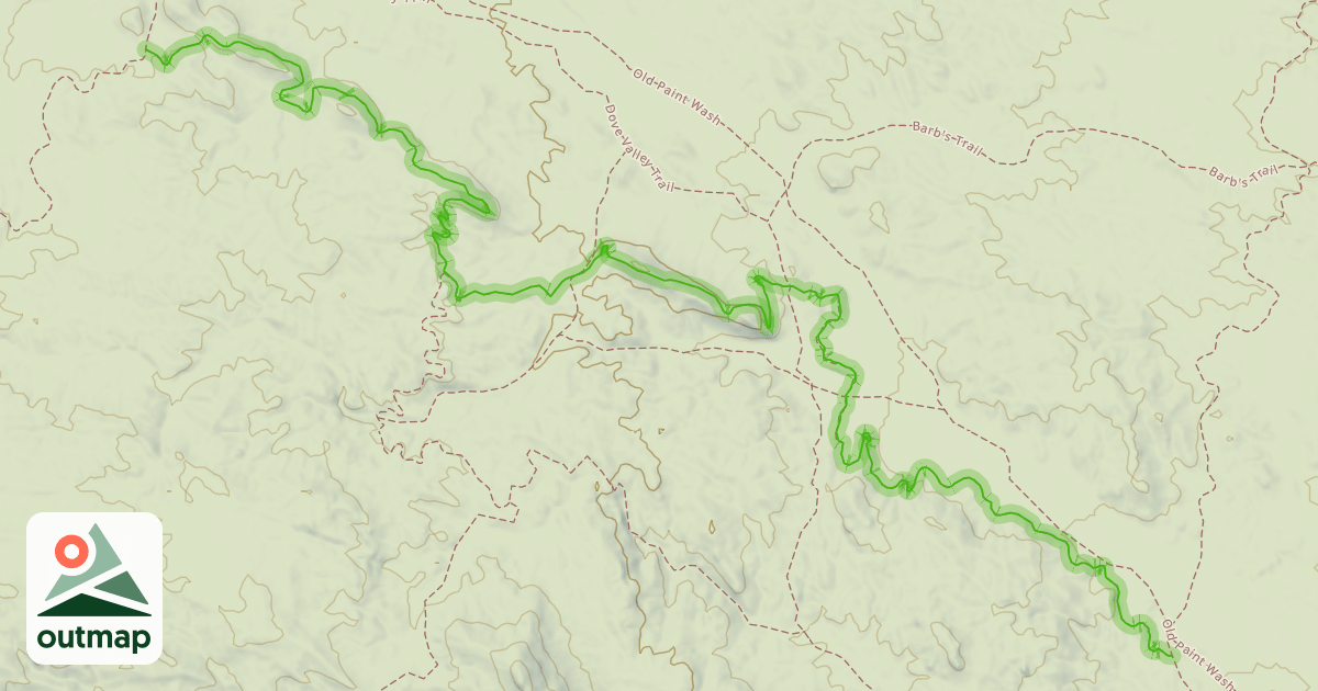 Map of Renegade Trail
