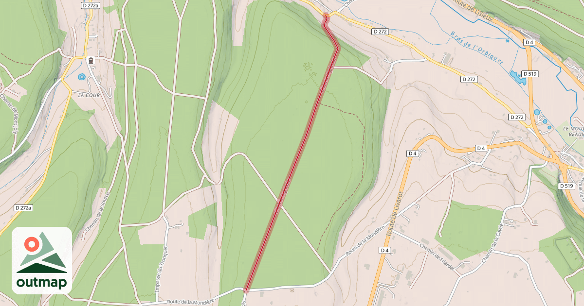 Map of Chemin Agricole