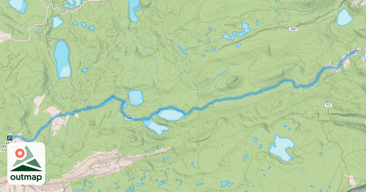 Map of Lake of the Woods Trail