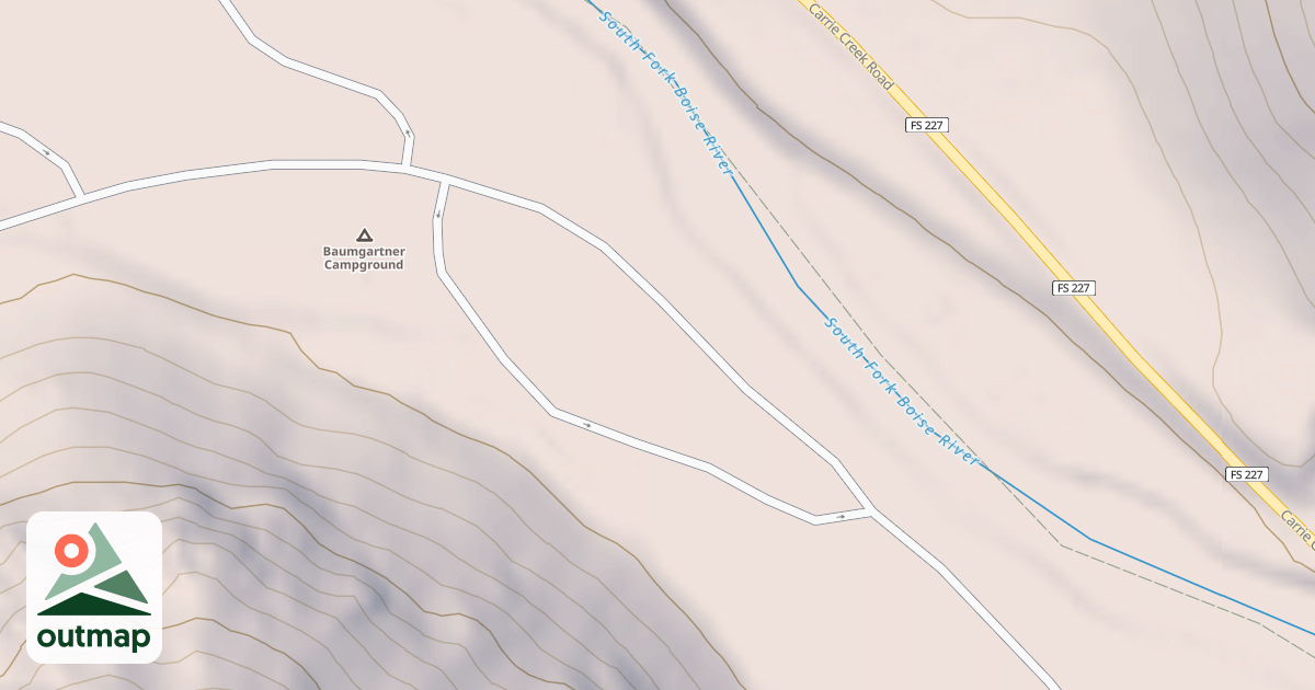 Map of BAUMGARTNER PARK LOOP B