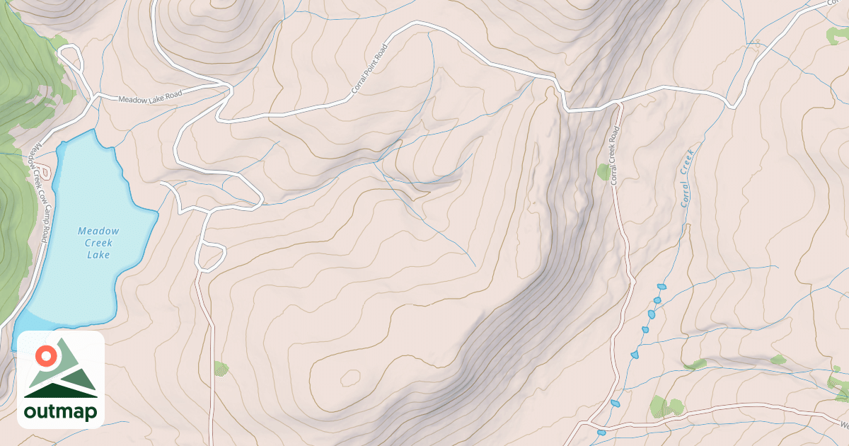 Map of CORRAL CREEK