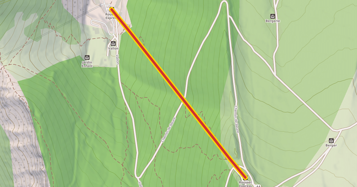 Map preview of Rousset Express