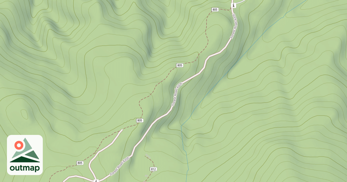 Map of USFS Motor Vehicle Use Map Roads {289D88EA-8BAB-4D81-90D4-D51A5EB82565}