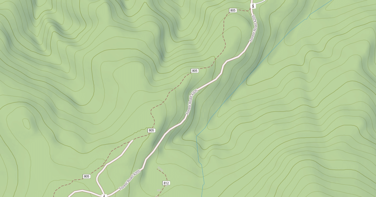 Map preview of USFS Motor Vehicle Use Map Roads {289D88EA-8BAB-4D81-90D4-D51A5EB82565}