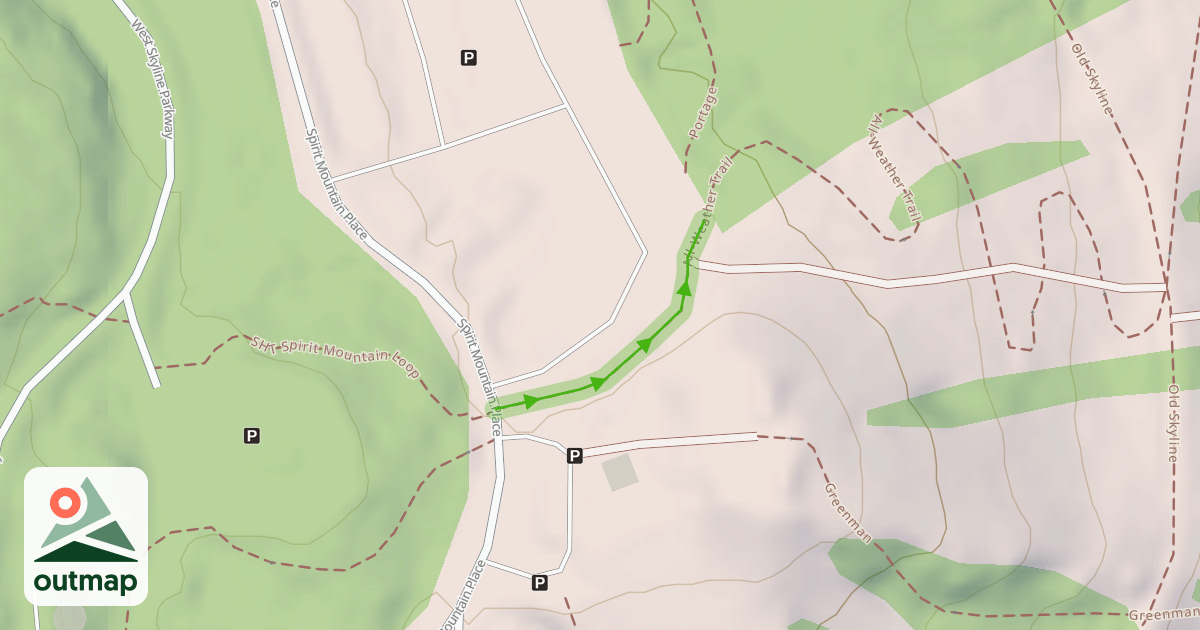 Map of All-Weather Trail