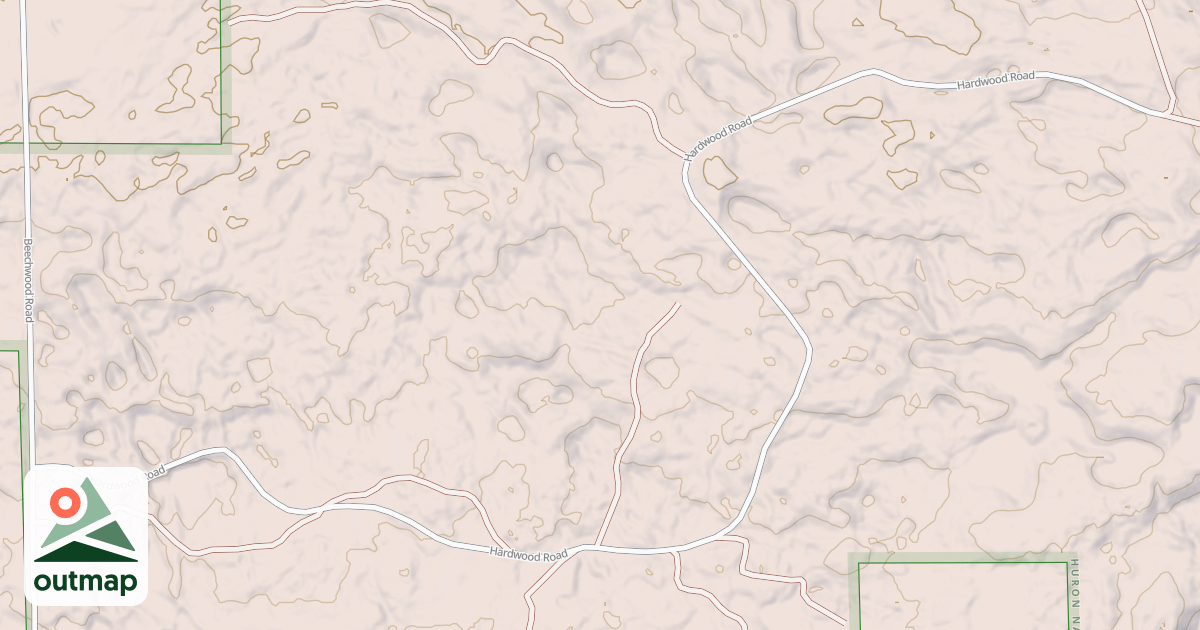 Map of HARDWOOD