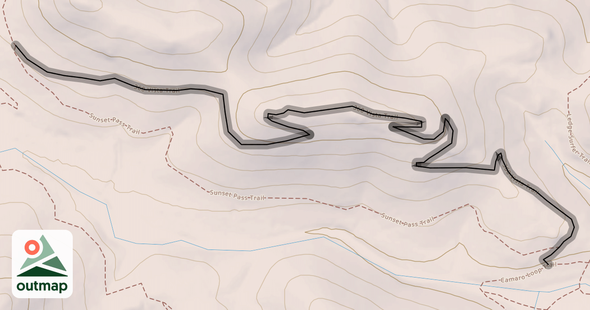 Map of 360 Vista Trail