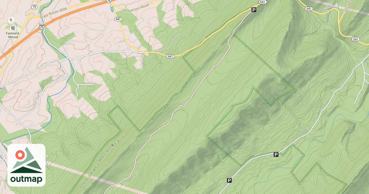 Map of ATV ONLY Disabled Access Rd