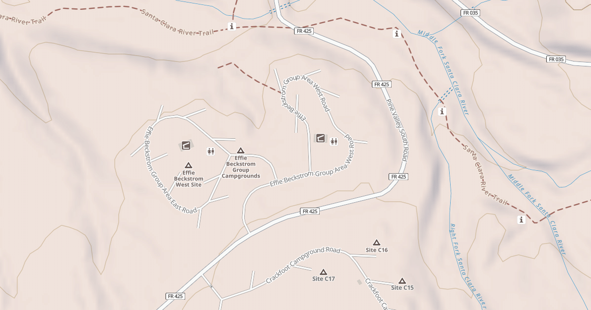 Map preview of EFFIE BECKSTROM GRP AREA WEST