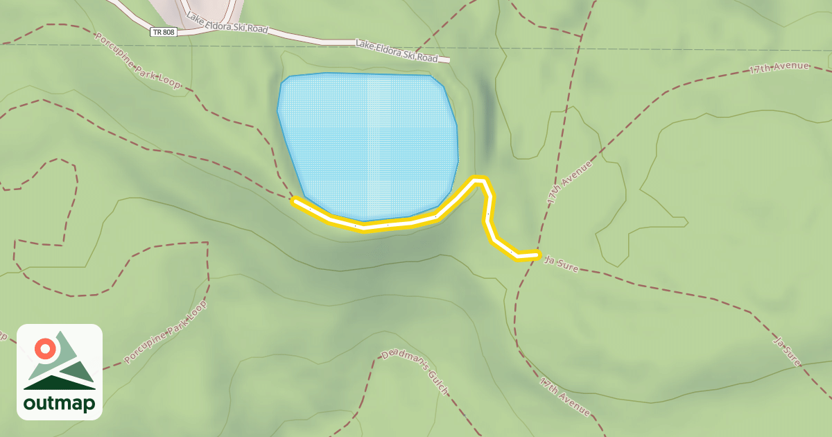 Map of Porcupine Park Loop