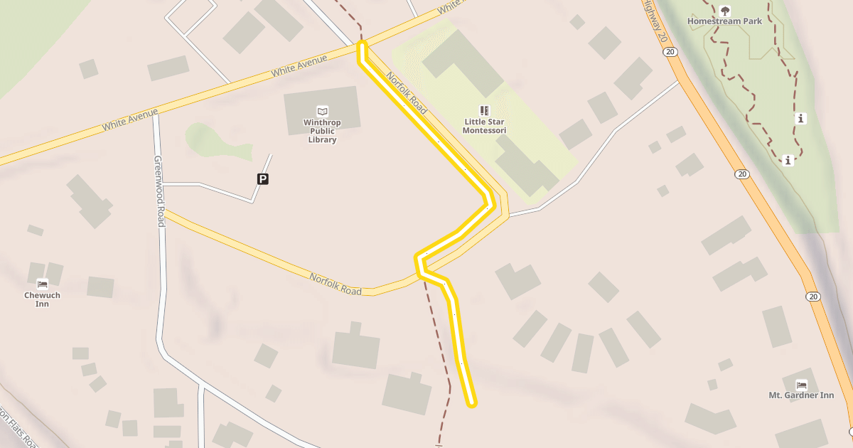 Map preview of Susie Stephens Trail