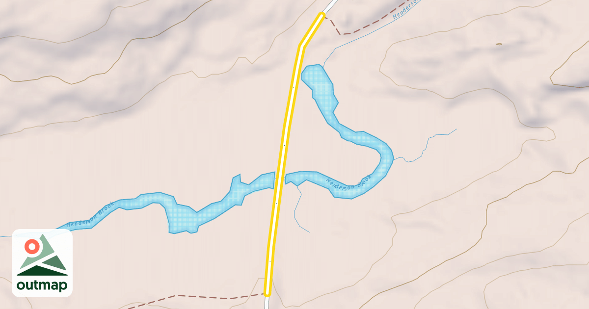 Map of Chairback Mountain Road