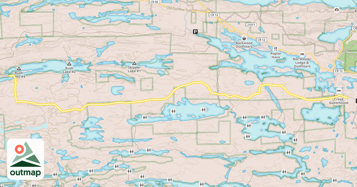 Map of Banadad Ski Trail