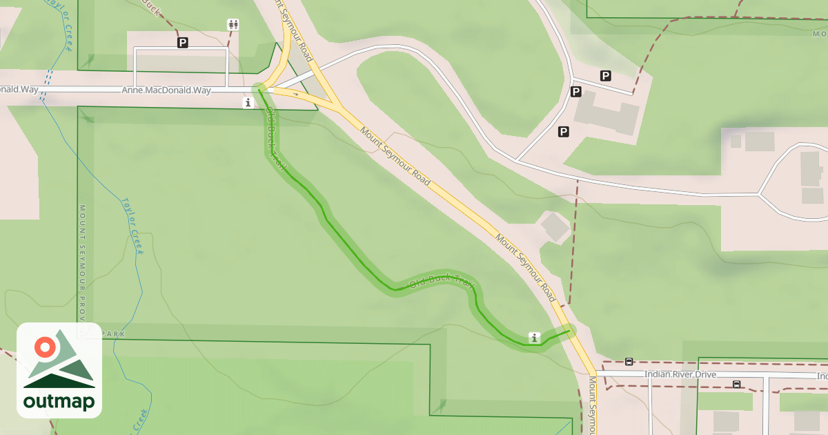 Map of Old Buck Trail