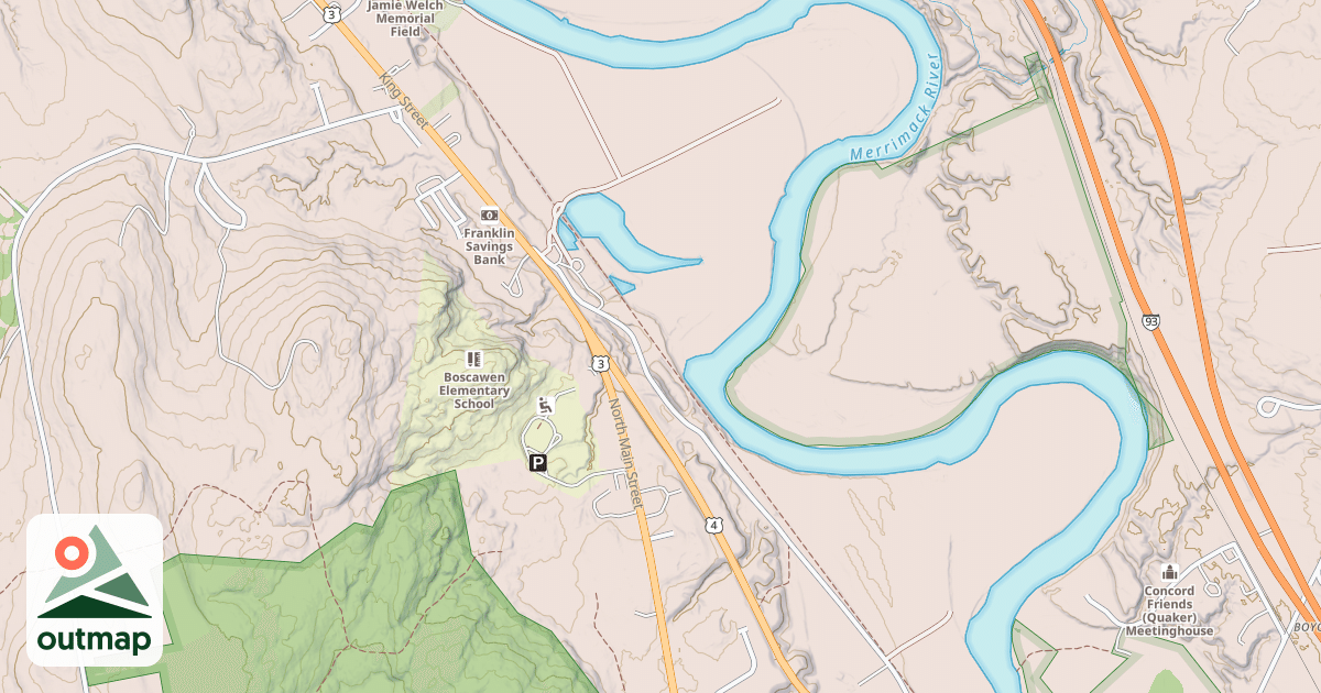 Map of Northern Rail Trail