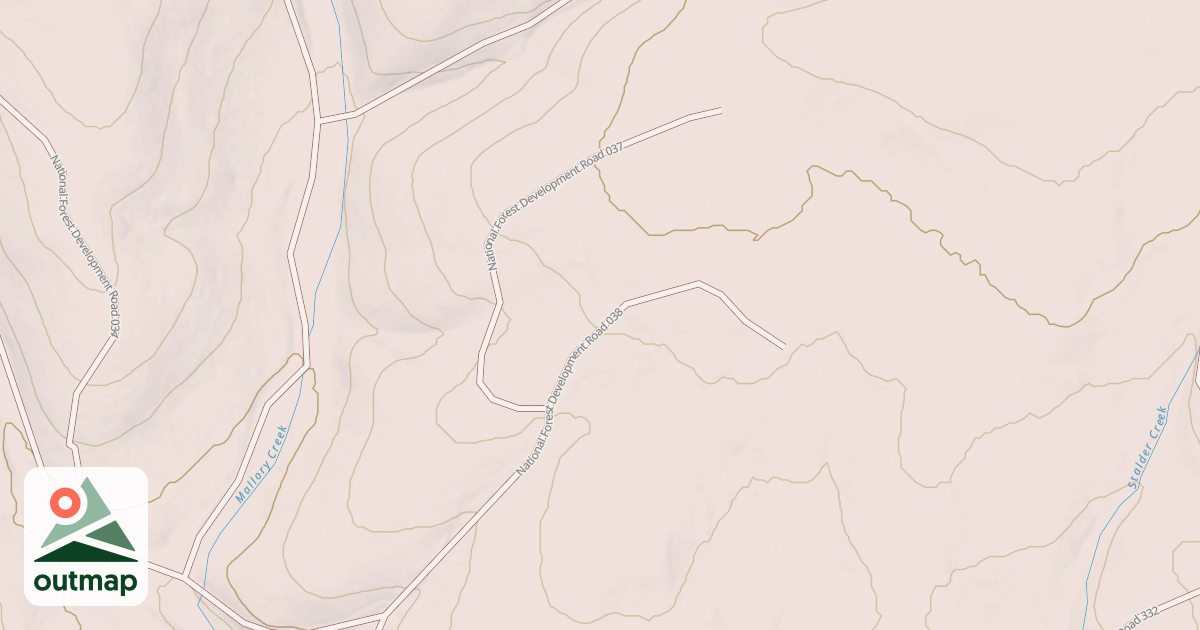 Map of USFS Motor Vehicle Use Map Roads {E694FCD6-C193-4903-B64B-CC440C3F952D}
