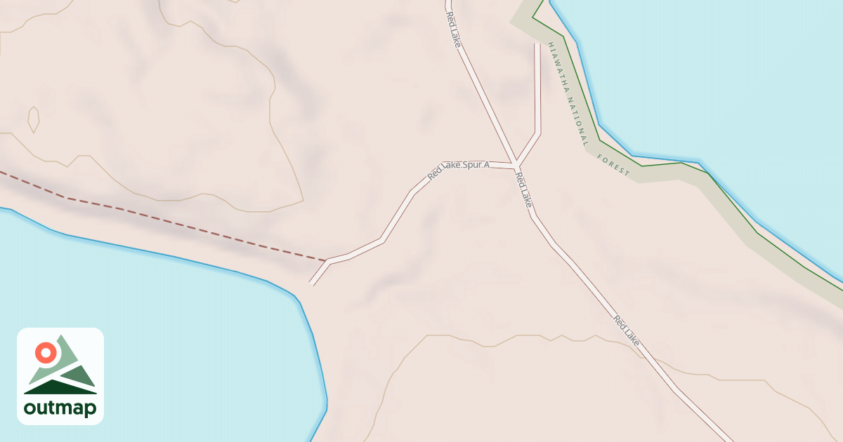 Map of RED LAKE SPUR A