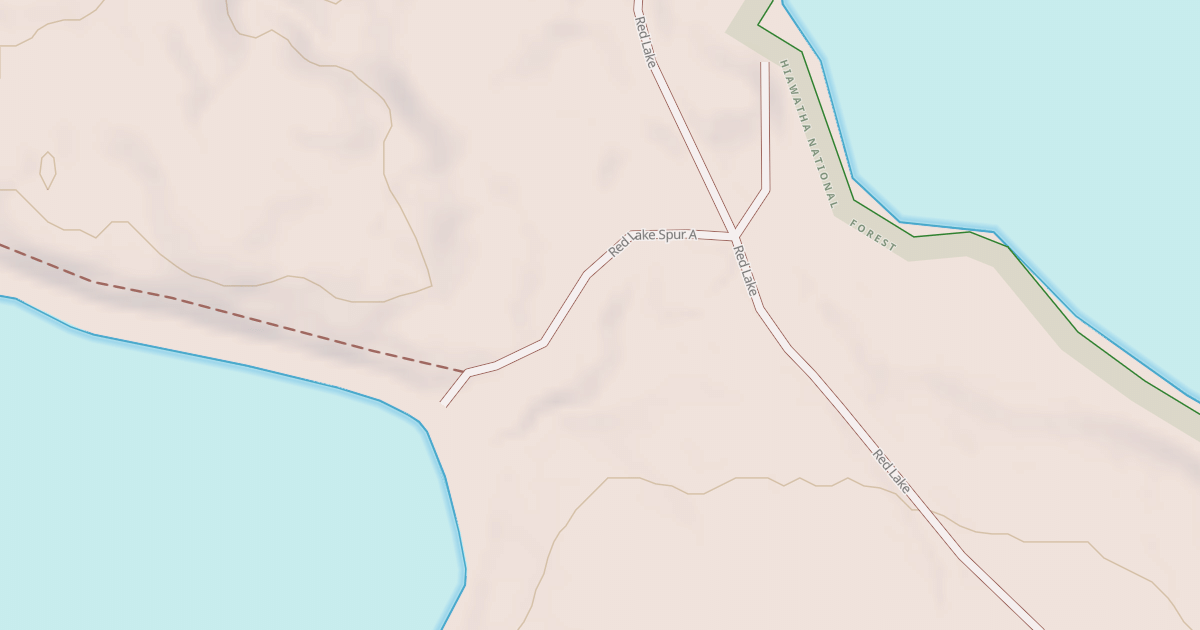 Map preview of RED LAKE SPUR A