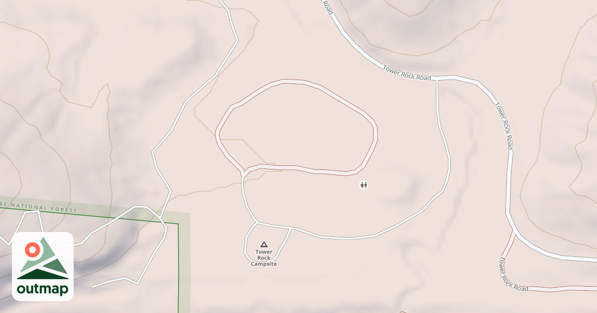 Map of DRY FORK SPUR